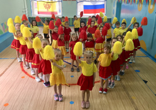 В детском саду прошли мероприятия, посвященных Дню государственных символов Чувашской Республики