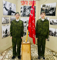 Наша школа принимает участие в акции "Знамя Победы".