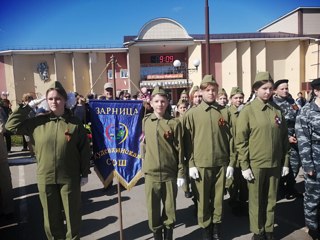 День Победы на центральной площади с. Порецкое.