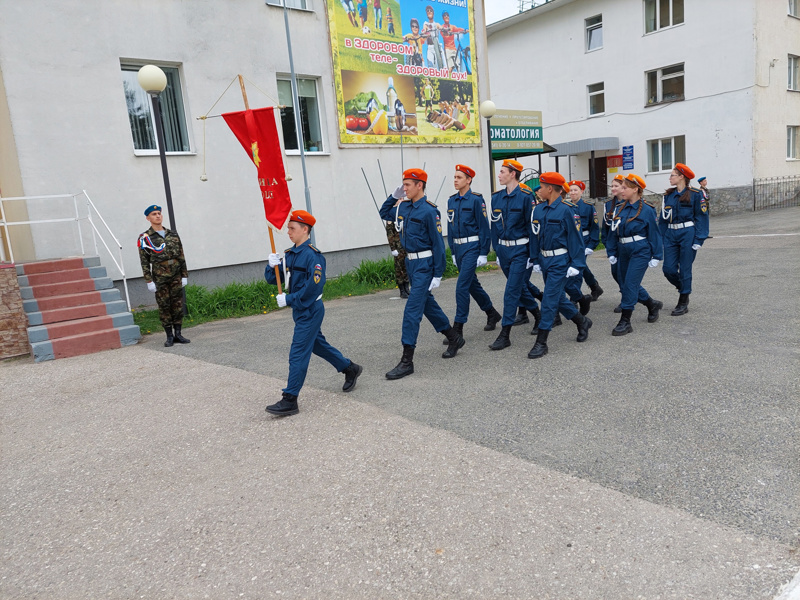 Первая репетиция Парада юнармейцев