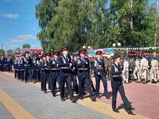 Кадеты МБОУ «Комсомольская СОШ №2» приняли участие в торжественном митинге