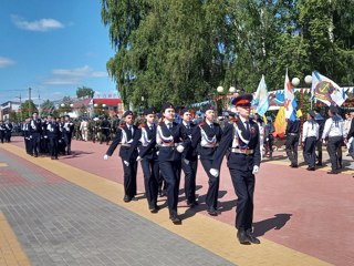 Кадеты МБОУ «Комсомольская СОШ №2» приняли участие в торжественном митинге