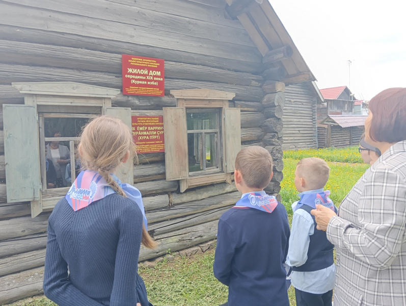 Орлята посетили Ибресинский этнографический музей под открытым небом - первый этнопарк в Чувашской Республик