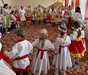 Весёлый праздник Акатуй в детском саду.