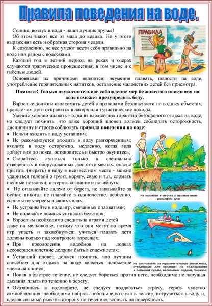 В пришкольном лагере «Салют» повторили правила безопасного поведения на воде в летний период.