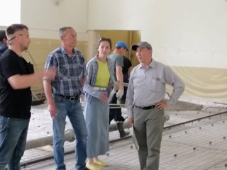 В гимназии продолжается ремонт спортивного зала