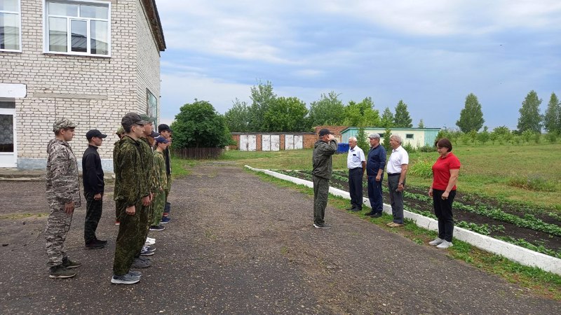 Торжественное закрытие учебно-полевых сборов.