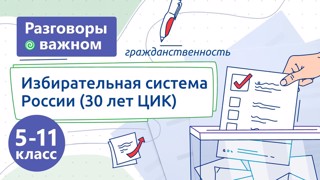 Классный час «Разговоры о важном» 25 сентября 2023 года. Тема занятия «Избирательная система России 30 лет ЦИК».