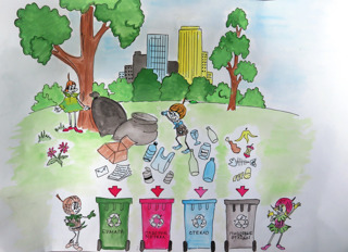 В детском саду прошел муниципальный этап Всероссийского конкурса рисунков «Эколята за раздельный сбор отходов и повторное использование материалов»