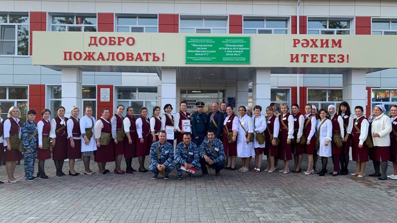 Тренировка по развертыванию приемного эвакуационного пункта (ПЭП) в МБОУ «Шыгырданская СОШ №1»