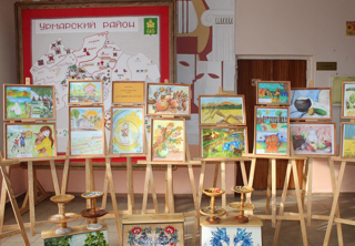 Организация выставки детских рисунков победителей и призеров конкурса «Лучшие на селе»