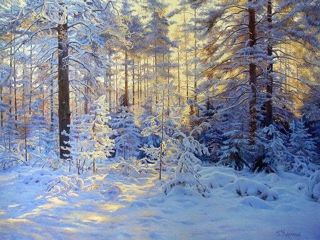 Конкурс детских творческих работ в технике "оживающие картины"  на тему "Зимний лес в картинах отечественных художников-пейзажистов"