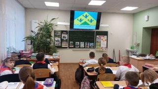 В школе проходят познавательные часы «Символика города Новочебоксарска»