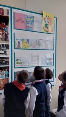 В школе организована выставка рисунков учащихся