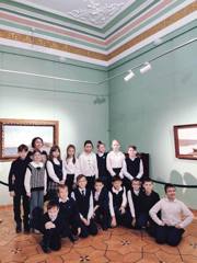 Вчера ученики 4 "З" класса посетили самый красивый музей нашего города, отдел русского и зарубежного искусства Чувашского государственного художественного музея.