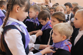 Торжественная церемония посвящения обучающихся в «ОРЛЯТА РОССИИ»