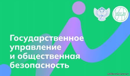 Профориентационные занятия обучающихся 6-11 классов по теме: "Государственное управление и общественная безопасность".