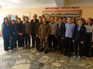 Встреча с курсантом Омского автобронетанкового инженерного института Красновым Алексеем
