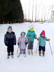 Лыжная неделя  в дошкольной группе "Звёздочка"