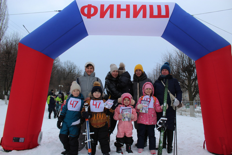 Дошкольники на лыжне России