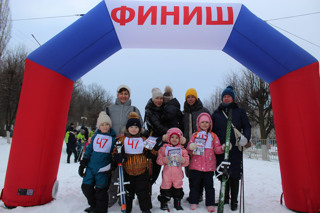 Дошкольники на лыжне России