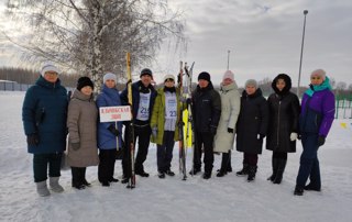 Преподаватели на массовом лыжном забеге «Лыжня России - 2023»