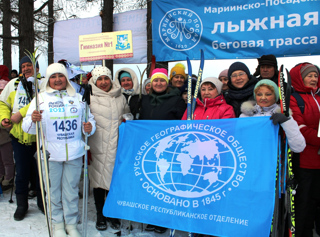 Коллектив Гимназии принял участие в главном лыжном событии страны – «Лыжня России-2023».