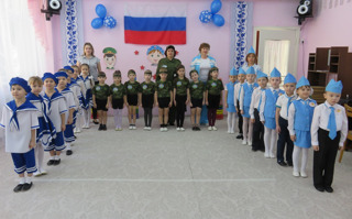 В детском саду традиционно прошла детская военно-спортивная игра «Зарничка», посвященная Дню защитника Отечества