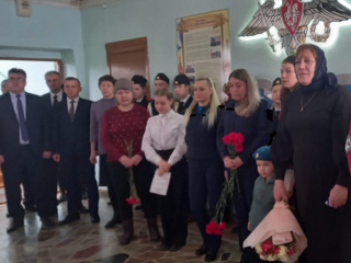 Торжественное открытие «Парты Героя» в Комсомольской средней школе №2»