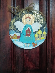 Мастер- класс по росписи на картоне "Рождественский ангел"