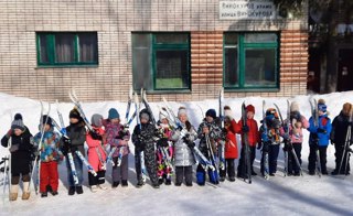 #Малыши-крепыши34 на «Лыжне здоровья» в ПКиО «Ельниковская роща»
