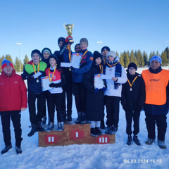 Акция "Молодежь за здоровый образ жизни: лыжники заняли третье место в лыжной эстафетной гонке