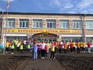 Обучающиеся и педагоги Новошимкусской школы присоединились к Всероссийской акции «Будь здоров!»