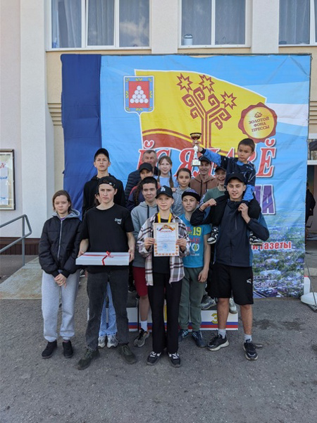 Завоевали 1 место в традиционных соревнованиях на призы газеты "Знамя труда"