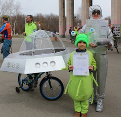 I место в городском конкурсе «Мой велосипед - космический корабль»