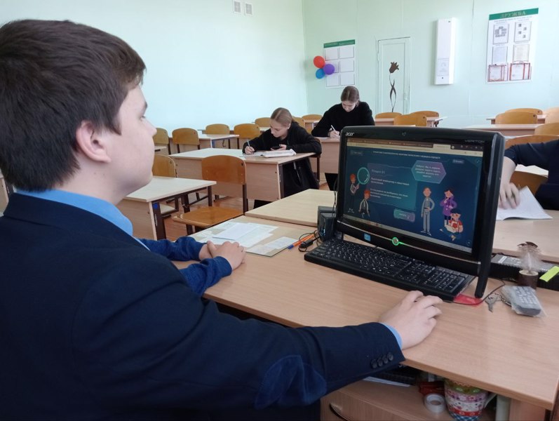 Учащиеся  Новошимкусской школы активно принимают участие в Уроке Цифры