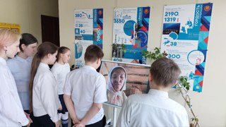 В школе организован просмотр фильмов о чувашском крае