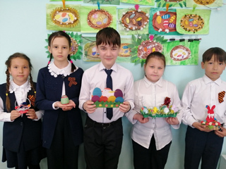 Учащиеся 4В класса школы №7 приняли активное участие в Республиканском конкурсе «Пасхальные традиции».