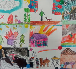 В нашем детском саду с 22 по 27 апреля прошла выставка детского рисунка "Не шути с огнём!", приуроченная ко Дню пожарной охраны (30 апреля). Тема безопасности жизни - одна из актуальных задач воспитательного процесса ДОУ.