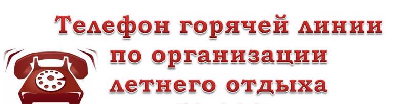 Горячая линия по вопросам детского отдыха