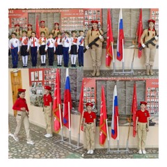 В рамках акции "Часовой у знамени Победы" наши учащиеся в течение дня стояли на посту у Копии знамени Победы.
