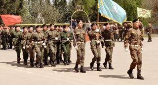 Юнармейский взвод занял второе место