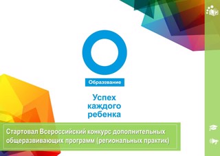 Вниманию педагогов: стартовал Всероссийский конкурс дополнительных общеразвивающих программ (региональных практик)