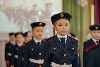 Посвящение в кадеты воспитанников "Калинки"
