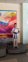 Ученик 4Д класса Дмитриев Артем- принял участие в XV чемпионате и первенстве России по каратэ WKC