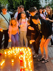 Ученики школы стали участники акции "Свеча памяти"