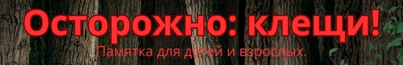 ОСТОРОЖНО: КЛЕЩИ!