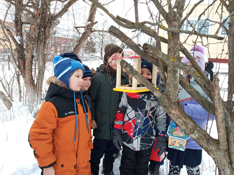 Орлята и волонтёры школы п. Опытный- участники акции "Накормите птиц зимой"