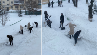 Волонтерские отряды школы №1 открыли сезон «Снежного десанта»