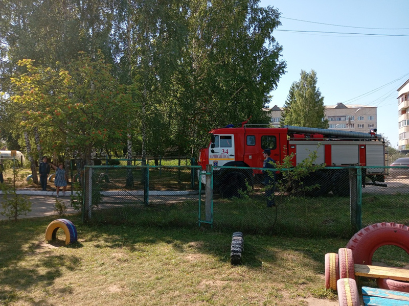 Пожарно-тактические учения с эвакуацией в детском саду